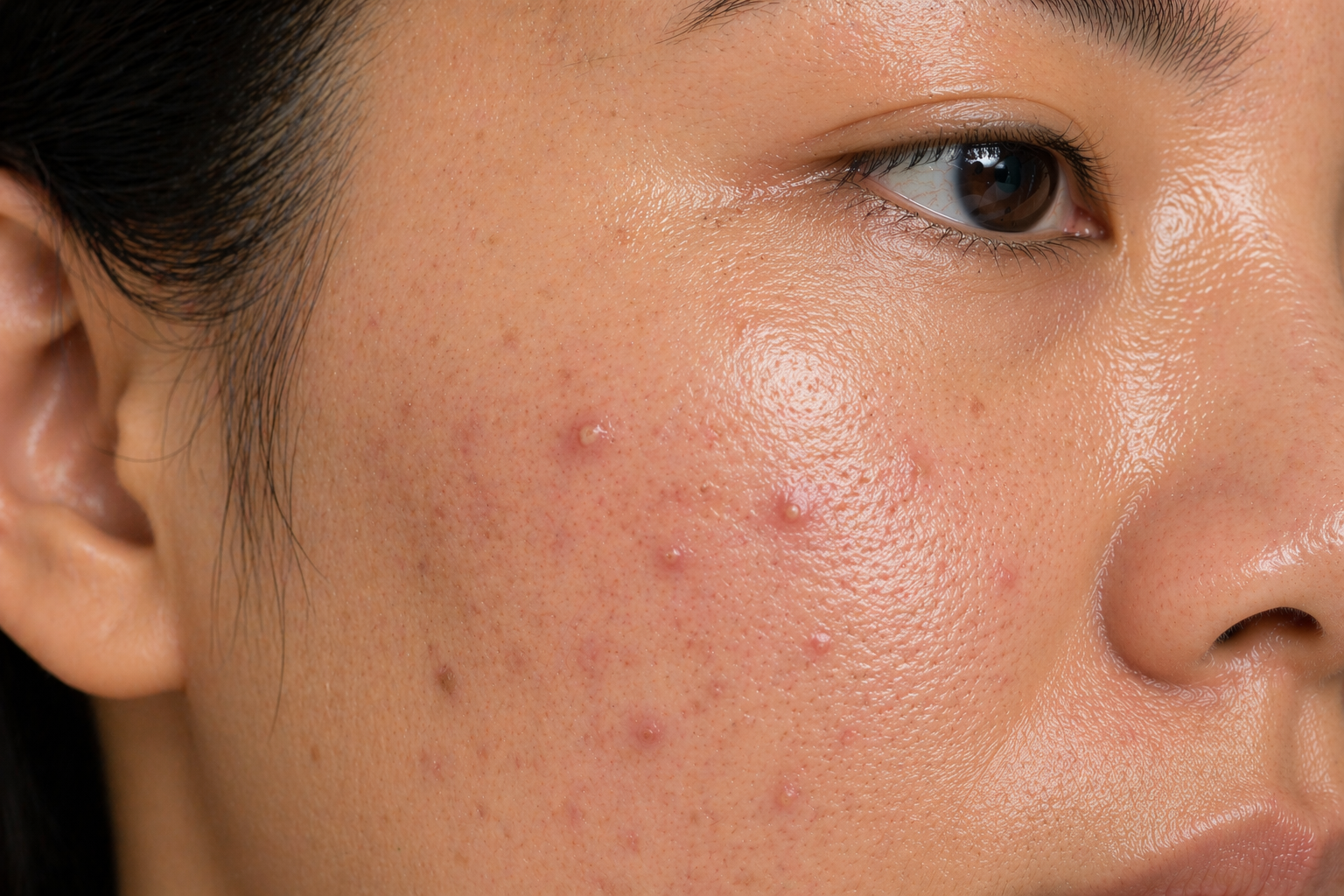 Active acne & oiliness