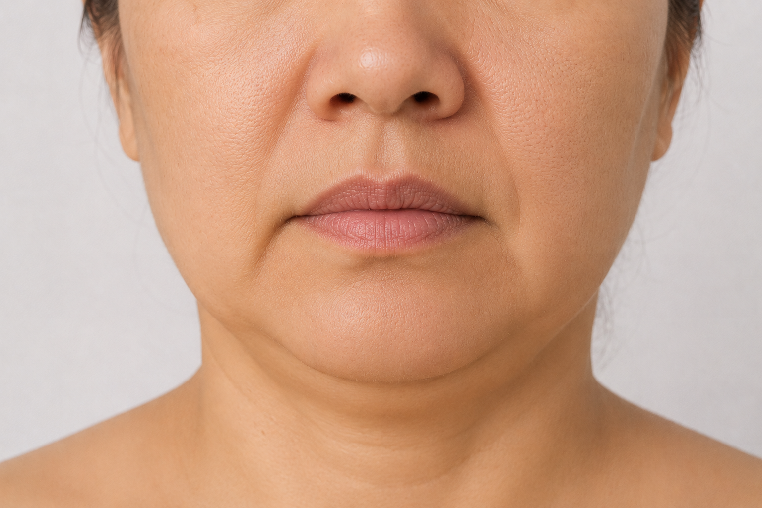 Undefined jawline & chin