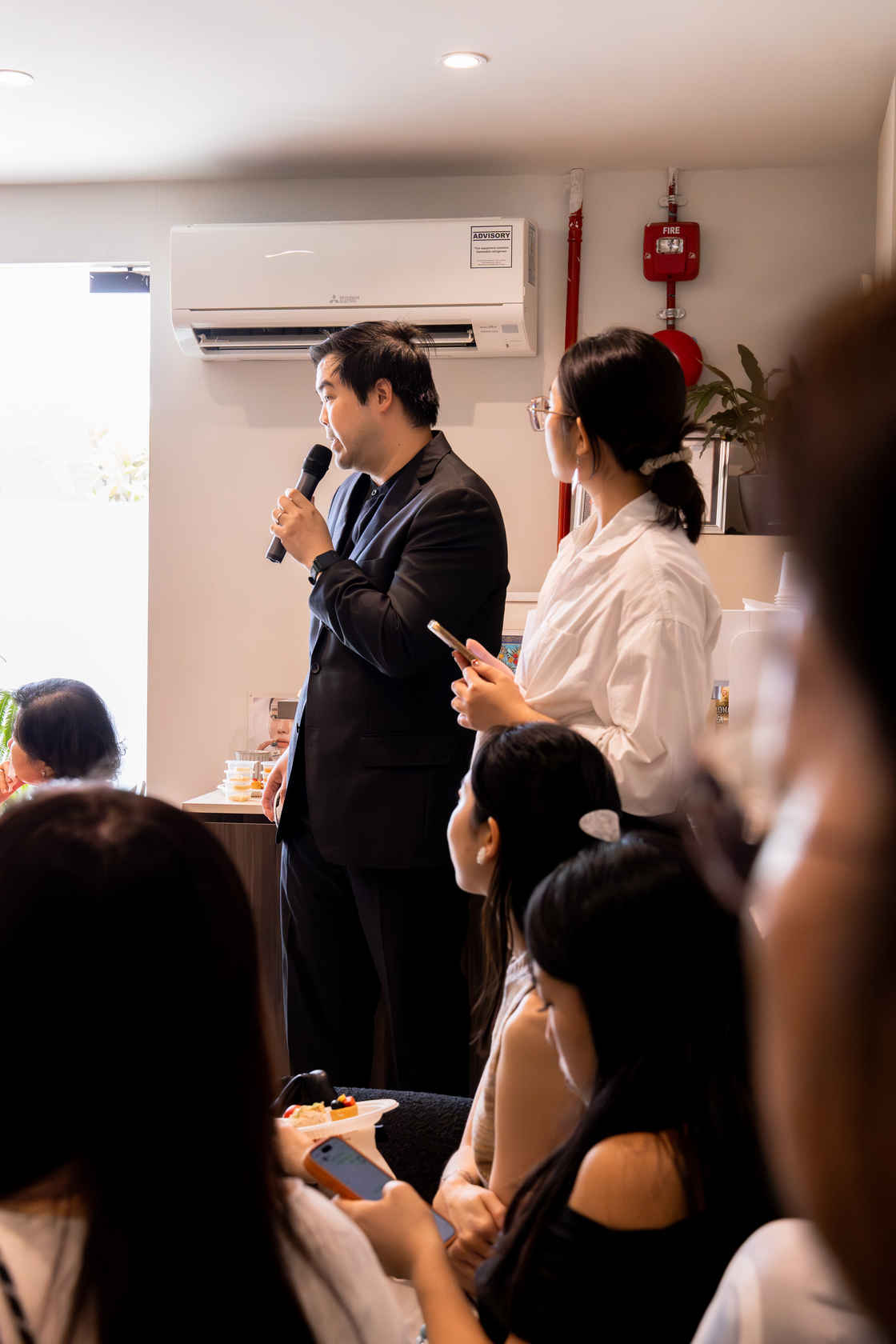 Dr. Clement during a clinic talk