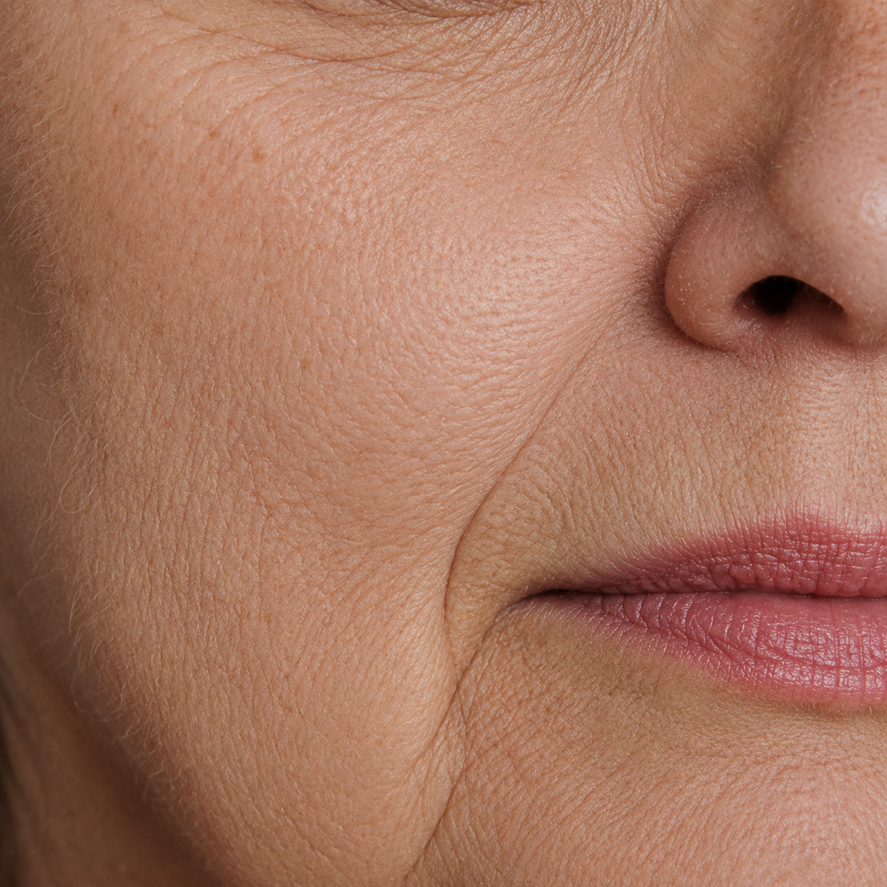 Lower face heaviness & bulkiness